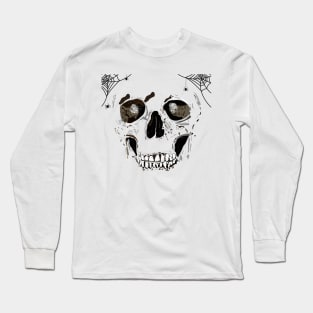 Hand drawn human skull Long Sleeve T-Shirt